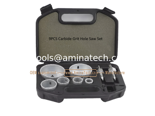 9PCS Carbide Grit Hole Saw Set,Drill,Power Tools поставщик