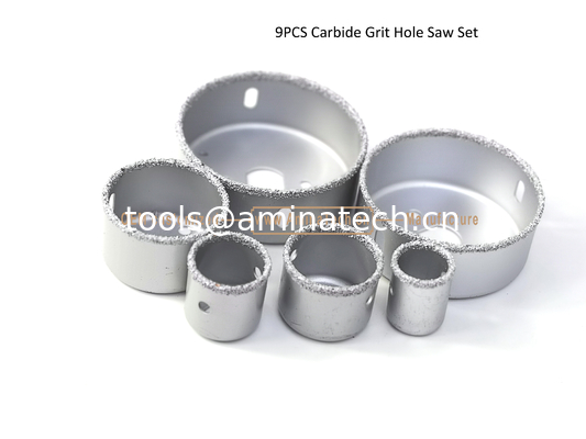 9PCS Carbide Grit Hole Saw Set,Drill,Power Tools поставщик