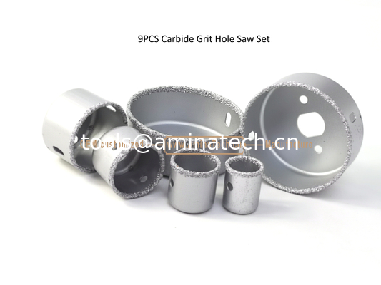 9PCS Carbide Grit Hole Saw Set,Drill,Power Tools поставщик