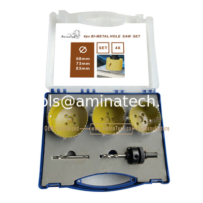 4PC Bi-Metal Hole Saw Set,Power Tools,Drill Bits поставщик