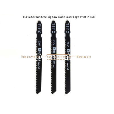 T111C Углеродистая сталь Jig Saw Blade Лазерная печать логотипа в больших размерах: 100mmx8x8T, резка древесины, резистовое лезвие поставщик