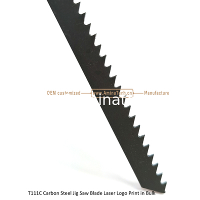 T111C Углеродистая сталь Jig Saw Blade Лазерная печать логотипа в больших размерах: 100mmx8x8T, резка древесины, резистовое лезвие поставщик