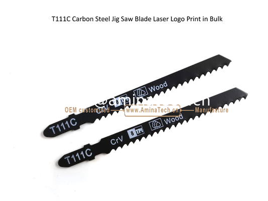 T111C Углеродистая сталь Jig Saw Blade Лазерная печать логотипа в больших размерах: 100mmx8x8T, резка древесины, резистовое лезвие поставщик