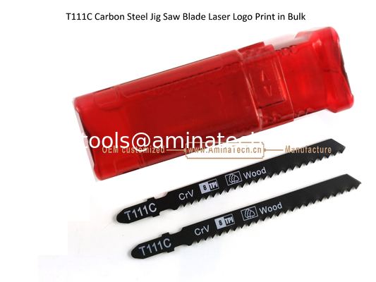 T111C Углеродистая сталь Jig Saw Blade Лазерная печать логотипа в больших размерах: 100mmx8x8T, резка древесины, резистовое лезвие поставщик