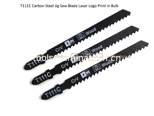 T111C Углеродистая сталь Jig Saw Blade Лазерная печать логотипа в больших размерах: 100mmx8x8T, резка древесины, резистовое лезвие поставщик