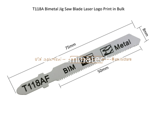 T118AF Bimetal Jig Saw Blade Laser Logo Print in Bulk,Reciprocating Saw Blade ,Power Tools поставщик