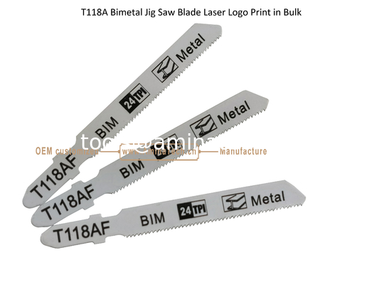 T118AF Bimetal Jig Saw Blade Laser Logo Print in Bulk,Reciprocating Saw Blade ,Power Tools поставщик