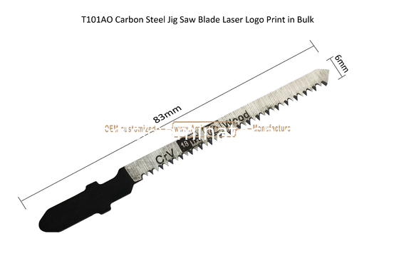 T101AO Carbon Jig Saw Blade Laser Logo Print in Bulk size:83mmx6x18T, Cutting Woods, Reciprocating Saw  Blade поставщик
