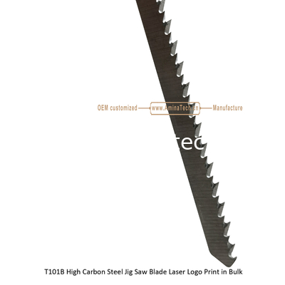 T101B Углеродистая сталь Jig Saw Blade Лазерная печать логотипа в больших размерах: 100mmx8x10T, резка древесины, резистовое лезвие поставщик