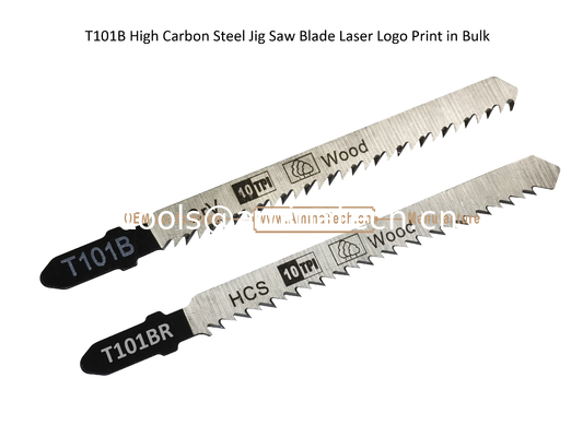 T101B Углеродистая сталь Jig Saw Blade Лазерная печать логотипа в больших размерах: 100mmx8x10T, резка древесины, резистовое лезвие поставщик