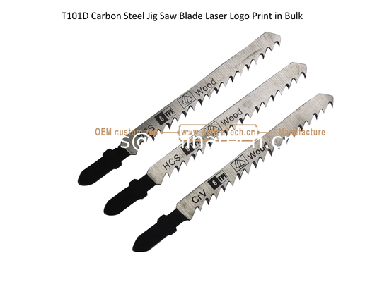 T101D Углеродистая сталь Jig Saw Blade Лазерный логотип печатается в большом размере: 100 ммx8x6T, резка древесины, коробка упаковки поставщик