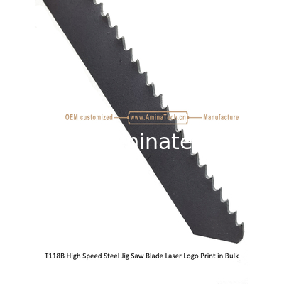 T118B Высокоскоростной стальной Jig Saw Blade Лазерный логотип поставщик