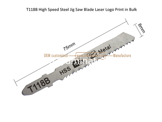 T118B Высокоскоростной стальной Jig Saw Blade Лазерный логотип поставщик