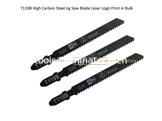 T119B Carbon Jig Saw Blade Laser Logo Print in Bulk size: 92mmX8x12T, резка древесины, взаимная печать поставщик