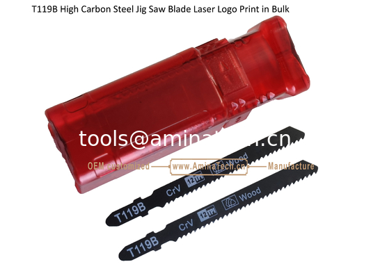 T119B Carbon Jig Saw Blade Laser Logo Print in Bulk size: 92mmX8x12T, резка древесины, взаимная печать поставщик