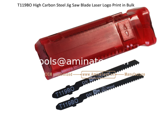 T119BO Carbon Jig Saw Blade Laser Logo Print in Bulk size:82mmX6x12T, Cutting Wood,Reciprocating поставщик