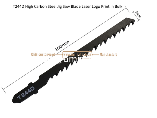 T244D Carbon Jig Saw Blade Лазерный логотип печатается в больших размерах: 100 мм x 6.5 x 6 Т, резка древесины, резка резка, электроинструменты поставщик