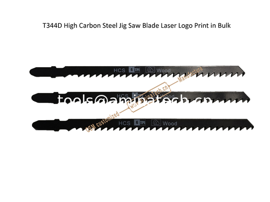 T344D Carbon Jig Saw Blade Laser Logo Print in Bulk size:145mmx8x6T, Cutting Woods,Reciprocating Saw Blade поставщик