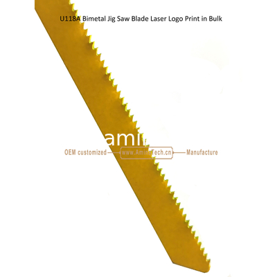 U118A Биметалл Jig Saw Blade Лазерный логотип печатается оптом, Реципроцирующий лезвие, Электроинструменты поставщик