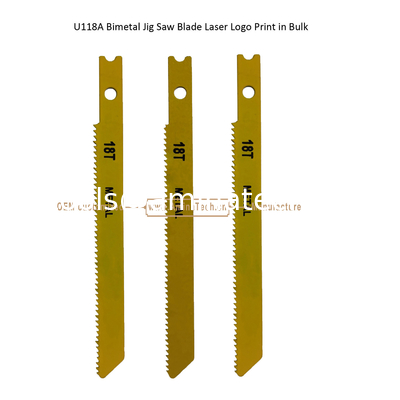 U118A Биметалл Jig Saw Blade Лазерный логотип печатается оптом, Реципроцирующий лезвие, Электроинструменты поставщик