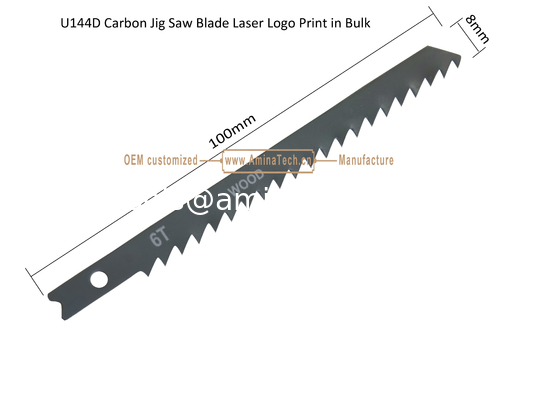 U144D Carbon Jig Saw Blade Laser Logo Print in Bulk size:100mmx8x6T, Cutting Woods,Reciprocating Saw Blade поставщик