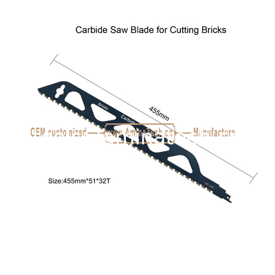 Carbide Saw Blade for Cutting Bricks    Size:455mmx51x32T,Power Tools,Reciprocating поставщик